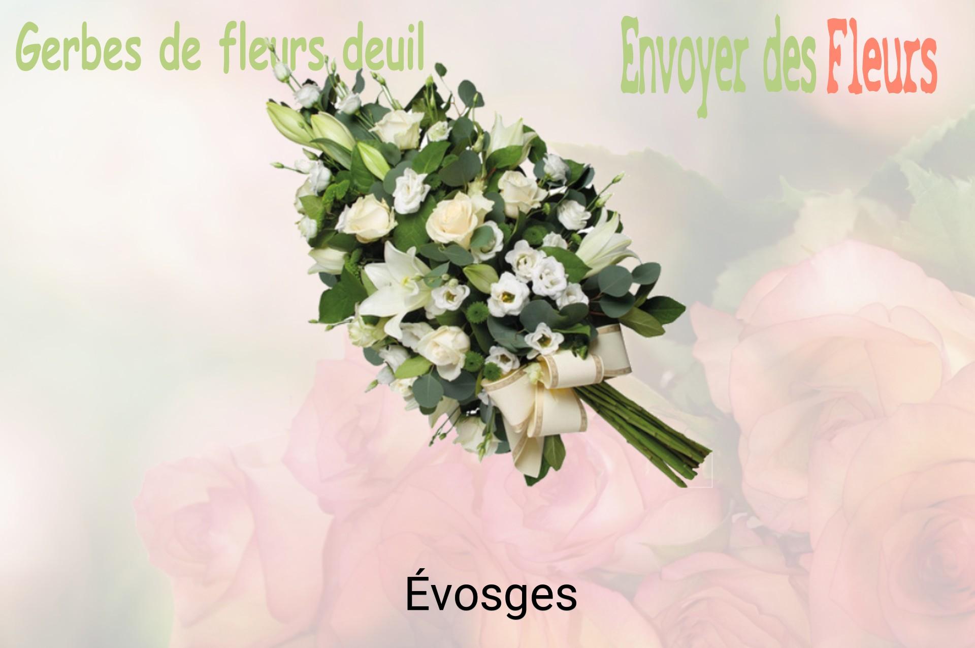 Gerbe de fleurs de deuil livrée à Évosges